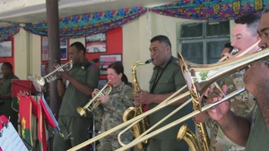 25th Infantry Division Band Visits Queen Elizabeth Barracks with Republic of Fiji Military Forces Band