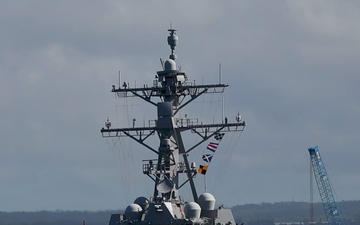 B-Roll: USS Carl M. Levin departs Pearl Harbor to begin RIMPAC 2026 sea phase
