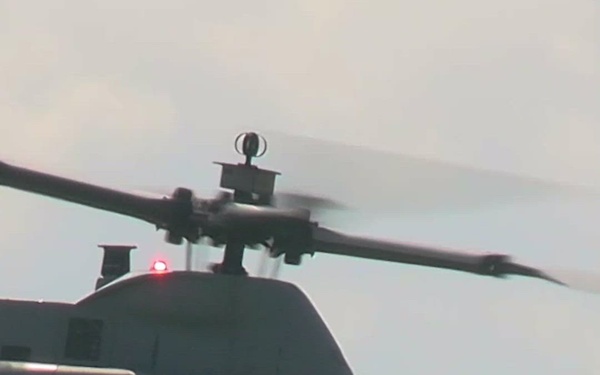HMLA-367 fly over Fukuoka during Resolute Dragon 26