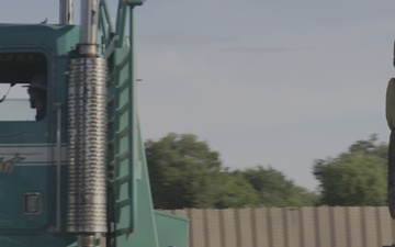 Harvested Hazard Trees Unloaded at Lumber Yard