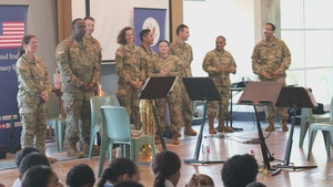 25th Infantry Division Band Visits Schools Across Suva During America 250 Celebration B-roll