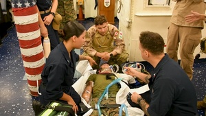 B-Roll: U.S., Canadian medical personnel conduct mass casualty training aboard USS Essex