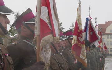 NATO FLF Battle Group‑Poland joins 15th Giżycko Mechanized Brigade for 32nd Anniversary Ceremony
