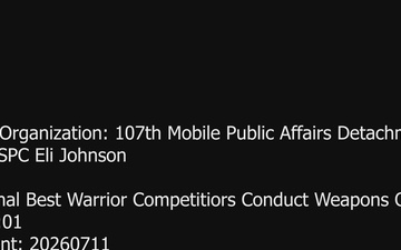 National Best Warrior Competitors Conduct Weapons Qualification