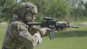 National Best Warrior Competitors Conduct Weapons Qualification