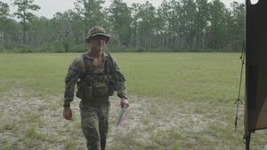 National Best Warrior Competitor Conducts Land Navigation and CBRN Lane