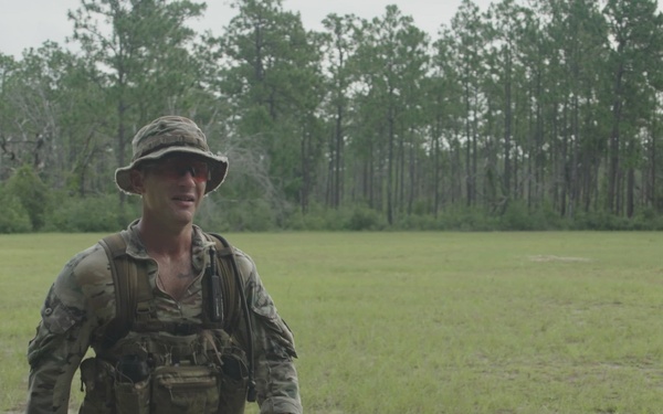 National Best Warrior Competitor Conducts Land Navigation and CBRN Lane