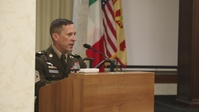 B-roll: US Army Command Sgt. Maj. Chad B. Harness shares Sergeant Morales Club remarks