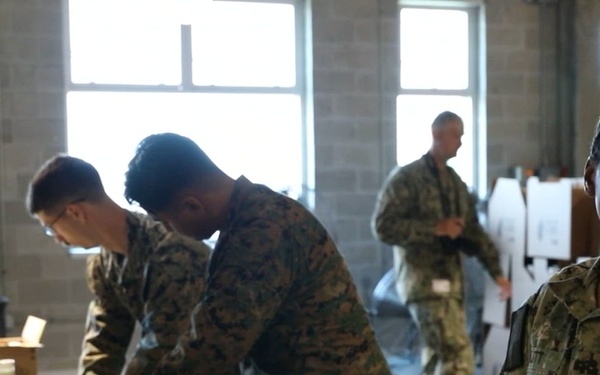Sailors, Marines Volunteer at Greater Boston Food Bank