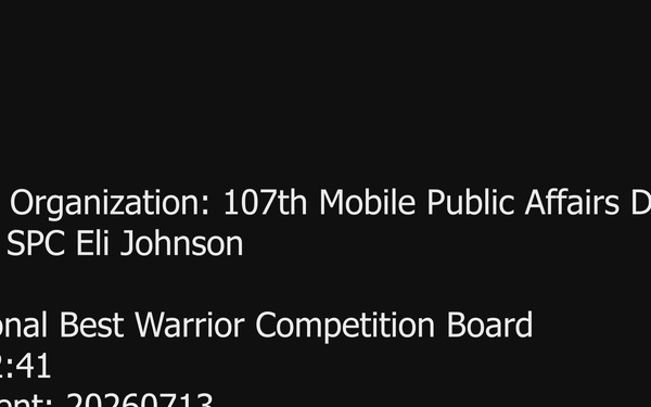 National Best Warrior Competition Board