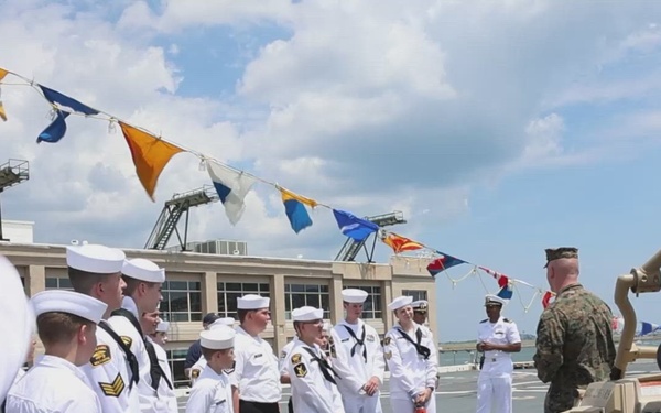 Sail250 Boston Sea Cadetes Tour USS Arlington