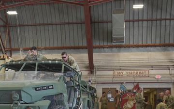 JTF-SB soldiers practice loading ISVs for air assault operations