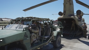 JTF-SB soldiers practice loading ISVs for air assault operations