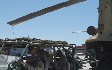 JTF-SB soldiers practice loading ISVs for air assault operations