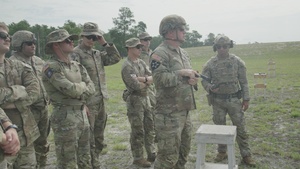 National Best Warrior Competitors Conduct Pistol Qualification