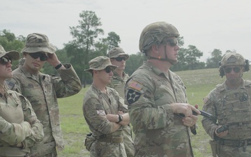 National Best Warrior Competitors Conduct Pistol Qualification