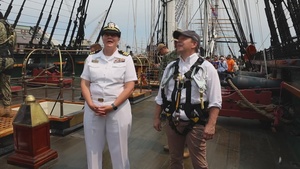 Sail250 Boston Chef Paul Wahlberg Tours Navy Ships