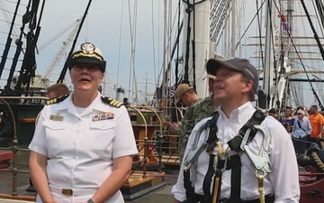Sail250 Boston Chef Paul Wahlberg Tours Navy Ships
