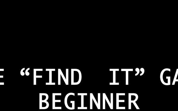 Find It game - beginner