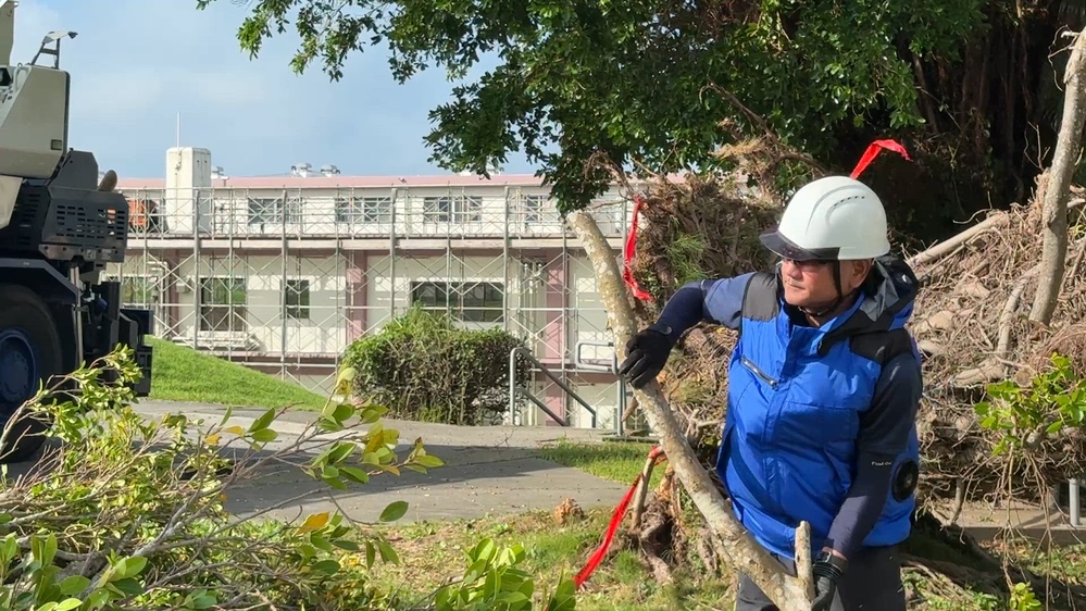 DVIDS - Video - USAG Okinawa DPW clears Typhoon Bavi debris