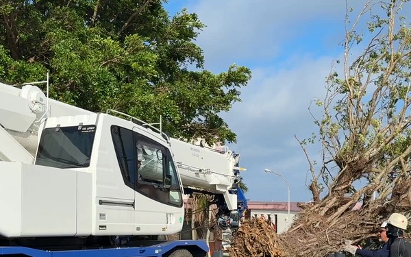 USAG Okinawa DPW clears Typhoon Bavi debris