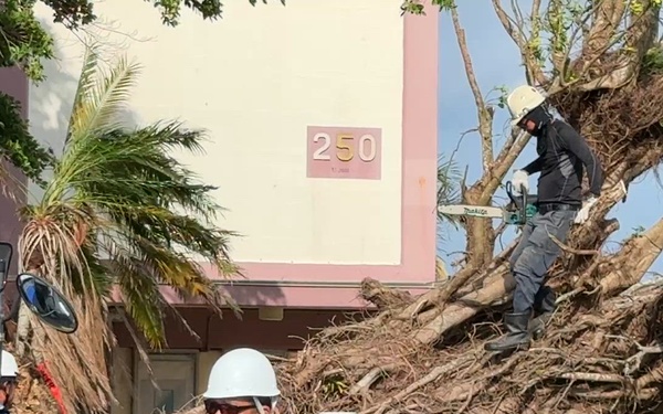 USAG Okinawa DPW clears Typhoon Bavi debris