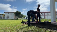Firefighters conduct rescue training at Torii Station