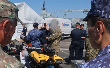 Opening ceremony and mine countermeasure display for Sea Breeze 26-2