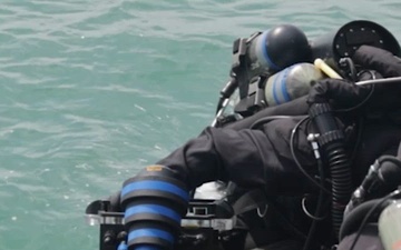 EOD mine clearance divers and partner nations conduct mine countermeasure diver operations during Sea Breeze 2026