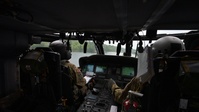 B-roll Video of Minnesota National Guard mobilized during aerial wildfire suppression operations at Orr Regional Airport