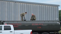 B-roll Video of Minnesota National Guard mobilized during aerial wildfire suppression operations at Orr Regional Airport