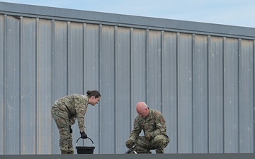 B-roll Video of Minnesota National Guard mobilized during aerial wildfire suppression operations at Orr Regional Airport