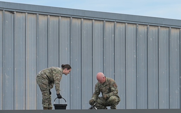 B-roll Video of Minnesota National Guard mobilized during aerial wildfire suppression operations at Orr Regional Airport