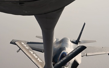 KC-135 refuels F-35Cs providing joint support