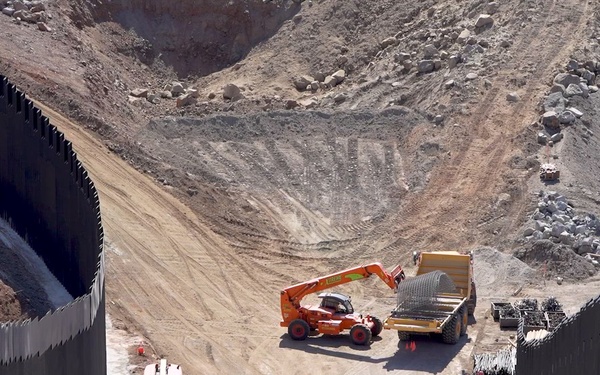 Smart Border Wall System All-Weather Access Roads Construction