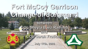 Fort McCoy Change of Command 2026