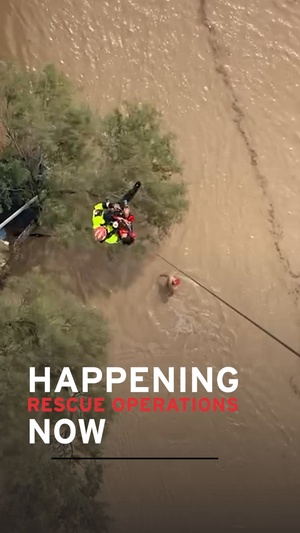 Texas Military Department Flash Flood Rescue in Crystal City Highlight Reel