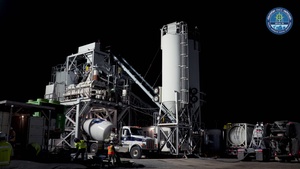 Overnight Tremie Concrete Placement at Dry Dock 5 (P-209)