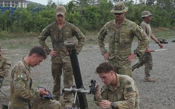 Guam Army National Guard and Australian Army Mortar Dry Fire