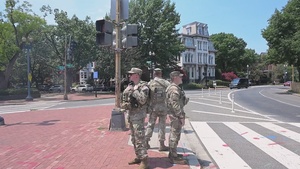 JTF- DC National Guardsmen patrol Logan Circle