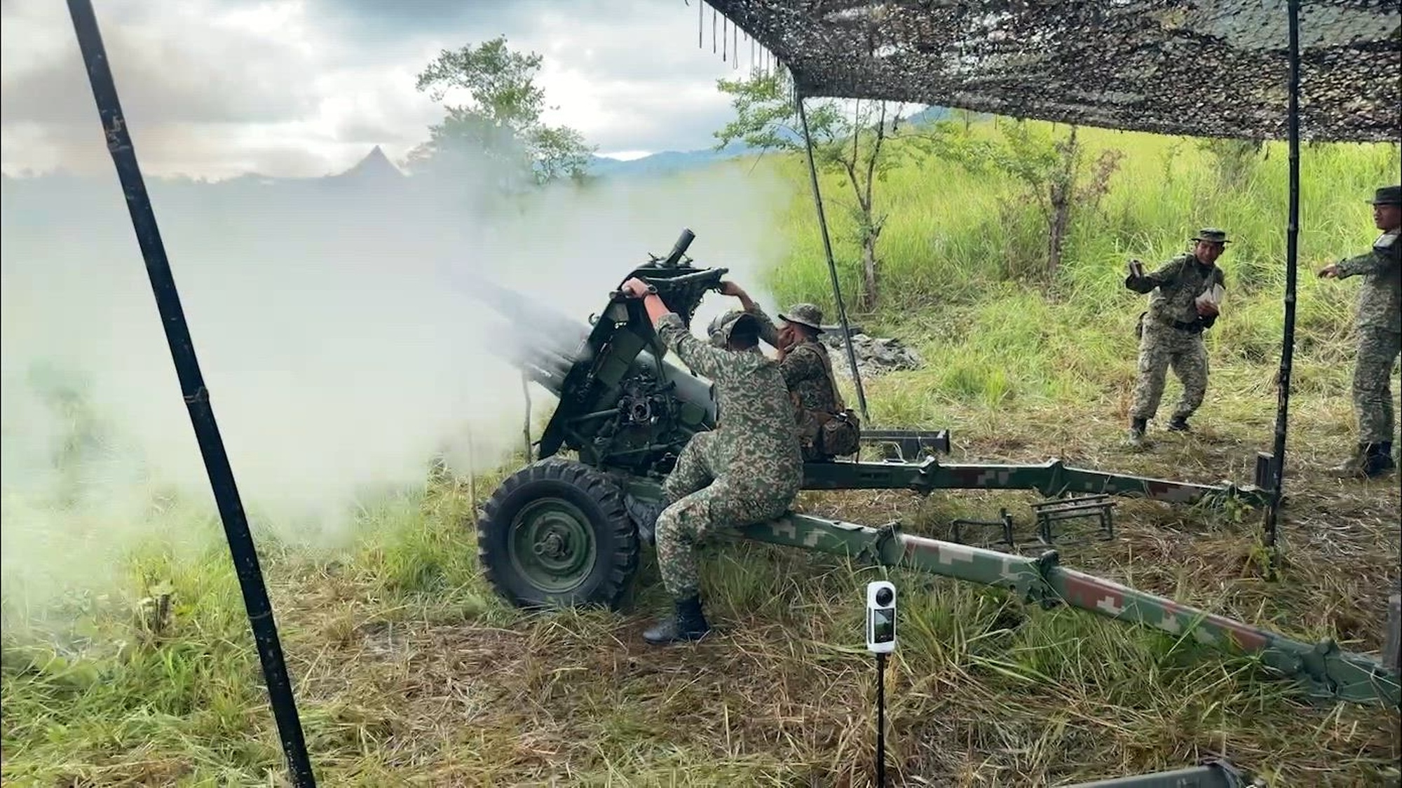 A soldier discusses Exercise Keris Strike 2026.