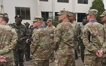 B-roll: Multinational military chaplains tour sites of worship in Ghana