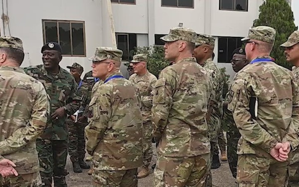 B-roll: Multinational military chaplains tour sites of worship in Ghana