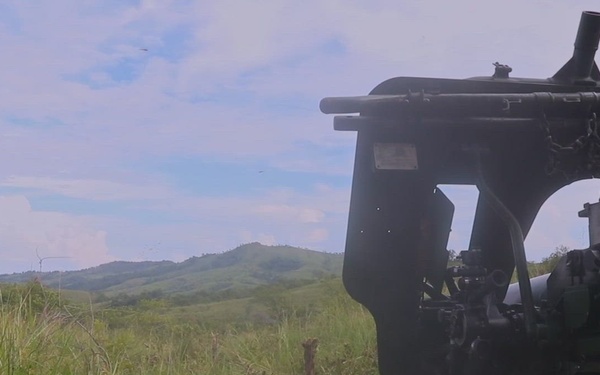 Keris Strike 26: Set up for live fire artillery exercise (no sound)