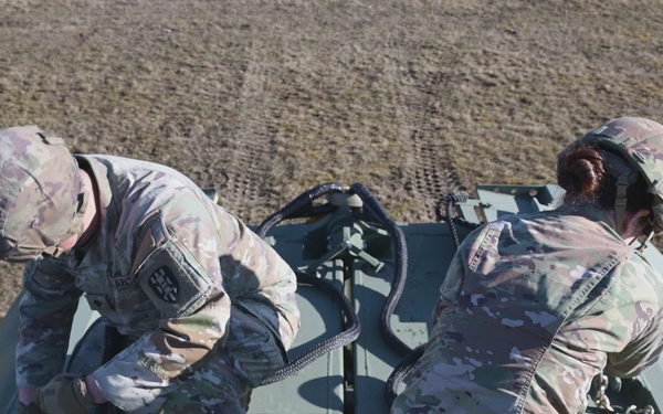 B-Roll: 809th Multi-Role Bridge Company and 12th Combat Aviation Brigade Sling Load and Rafting Operations