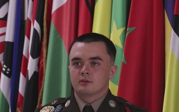 US Army Sgt. Nathan Newton discusses his experience winning the SETAF-AF Noncommissioned Officer of the Year Competition