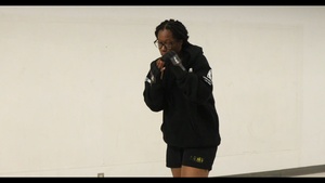 SPC Sativa James trains boxing for upcoming bouts