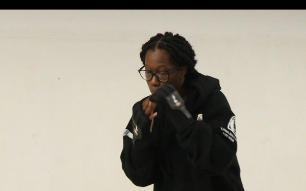 SPC Sativa James trains boxing for upcoming bouts
