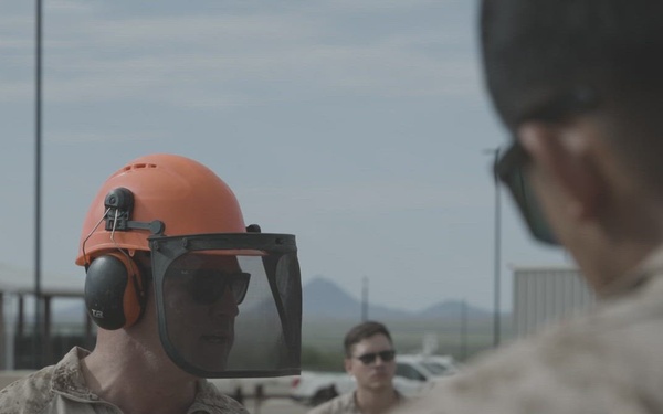 JTF-SB Marines hold chainsaw licensing training at Border Patrol station