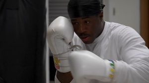 SPC Myron Harris trains boxing for upcoming bouts